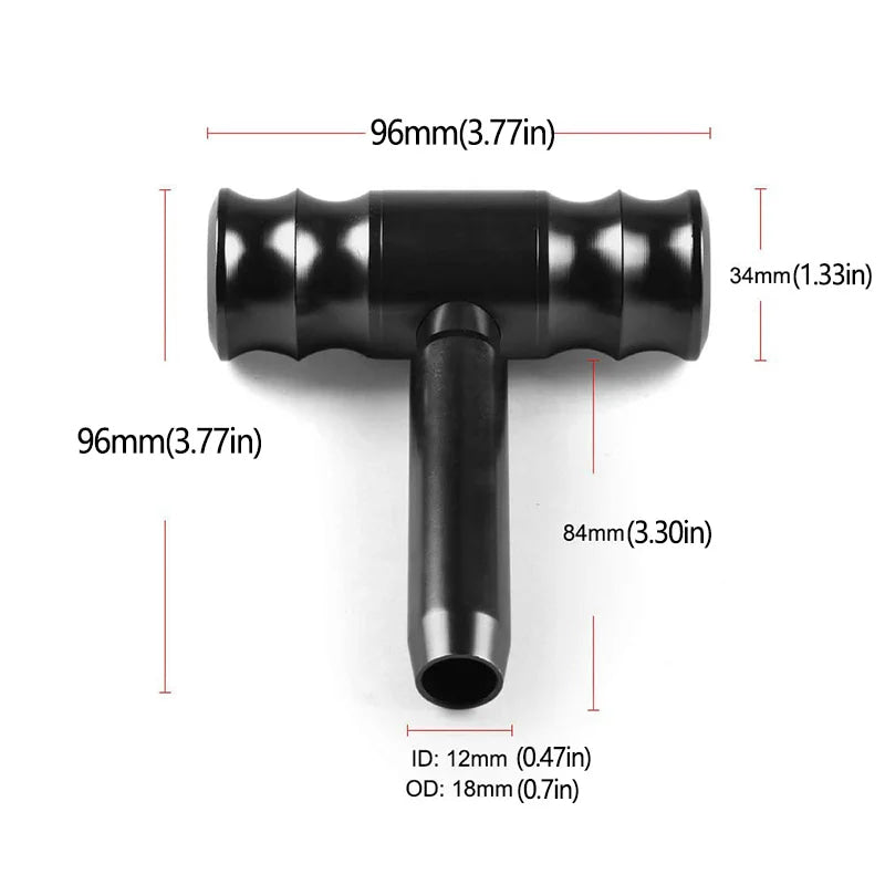 Gear Shift Knob Aluminum T Handle Shifter Car Knob Joystick Style Gear Stick Lever Shift Fit Most Automatic Manual Transmissions