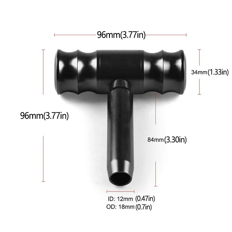 Gear Shift Knob Aluminum T Handle Shifter Car Knob Joystick Style Gear Stick Lever Shift Fit Most Automatic Manual Transmissions