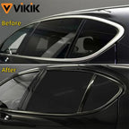 3/5/7/10CM Black Glossy Vinyl Stripes Car Tape Waterproof Window Trim Film for Hood Roof Pillar
