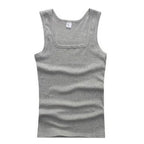 Hot Sale Men's Sleeveless Breathable Fitness Vest Basic Elastic Tank Top Men's Cotton Bodybuilding T-shirt Classic Color Clothes