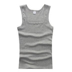 Hot Sale Men's Sleeveless Breathable Fitness Vest Basic Elastic Tank Top Men's Cotton Bodybuilding T-shirt Classic Color Clothes