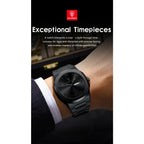 POEDAGAR Military Watch For Men Waterproof Luxury Week Calendar Man Wristwatch Quartz Stainless Steel Fashion Men's Watches Male