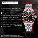 PAGANI DESIGN BB58 Retro Mens Watches 2026 Luxury Automatic Watch For Man Mechanical Wristwatch AR Sapphire Waterproof Men Gift