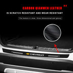 Carbon Fiber Car Rear Bumper Trunk Guard Protected Sticker for Chevrolet Malibu Captiva Cavalier Onix Aveo Silverado Chevy Tahoe