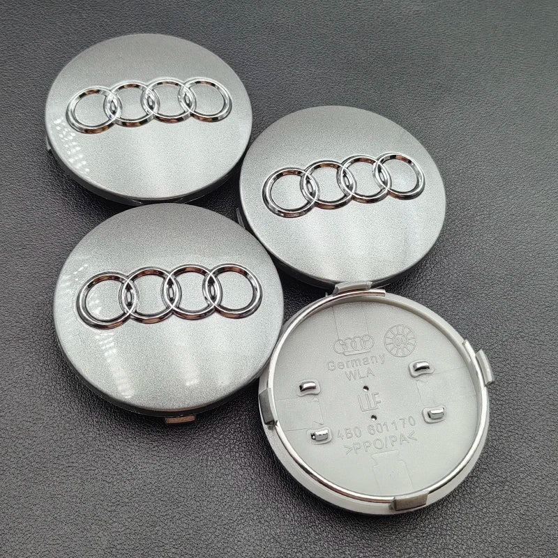4pcs 60mm 61mm 68mm  Audi Hub Caps Car Wheel Center Caps  For Audi A1 A2 A3 A4 A5 A6 A7 A8 S3 S6 Q3 Q5 Q7 Accessories