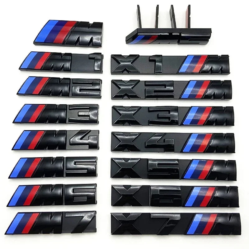 3D Rear Trunk Emblem Badge Logo Car Sticker BMW E46 E60 E64 F10 F20 F30 F06 F12 F13 E90 E92 E93 F80 F82 F87 M1 M2 M3 M4 M5 M6 M7