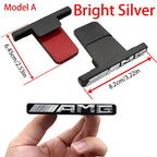 For Mercedes Benz W203 W204 W205 W210 w211 W124 W169 W176 W177 W202 ABS 3D AMG Logo Emblem Car Front Grille Badge accessories