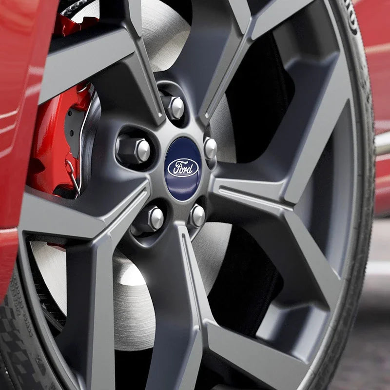 4pcs 60 56mm 65mm Car Wheel Center Hub Caps Stickers Badge For Ford Puma EV Fairlane Transit Connect Cortina Lotus Auto Upgrade