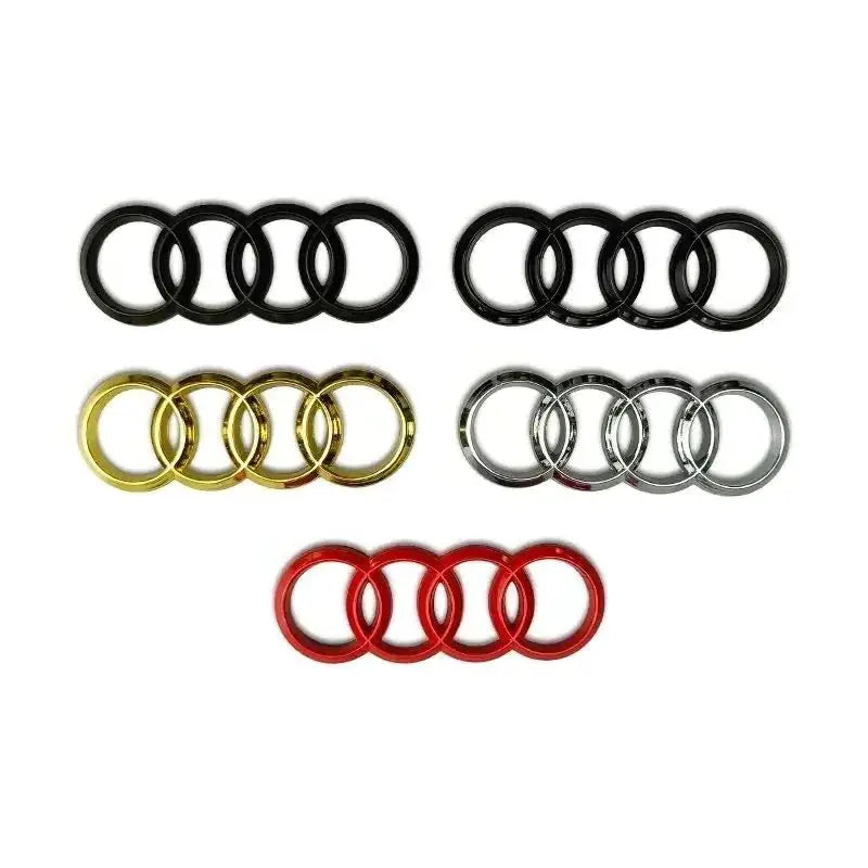 Alloy Car Steering Wheel Logo Emblem Cover for Audi A3 A4 A7 A6 A1 Q5 Q3 Q7 A5 A4L A6L A8L Auto Interior Center Sticker Badge