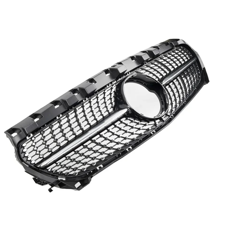 Chrome Silver AMG Style Front Bumper Grille For Mercedes Benz CLA-Class W117 2013-2019 CLA180 CLA200 CLA45 Front Grill Black
