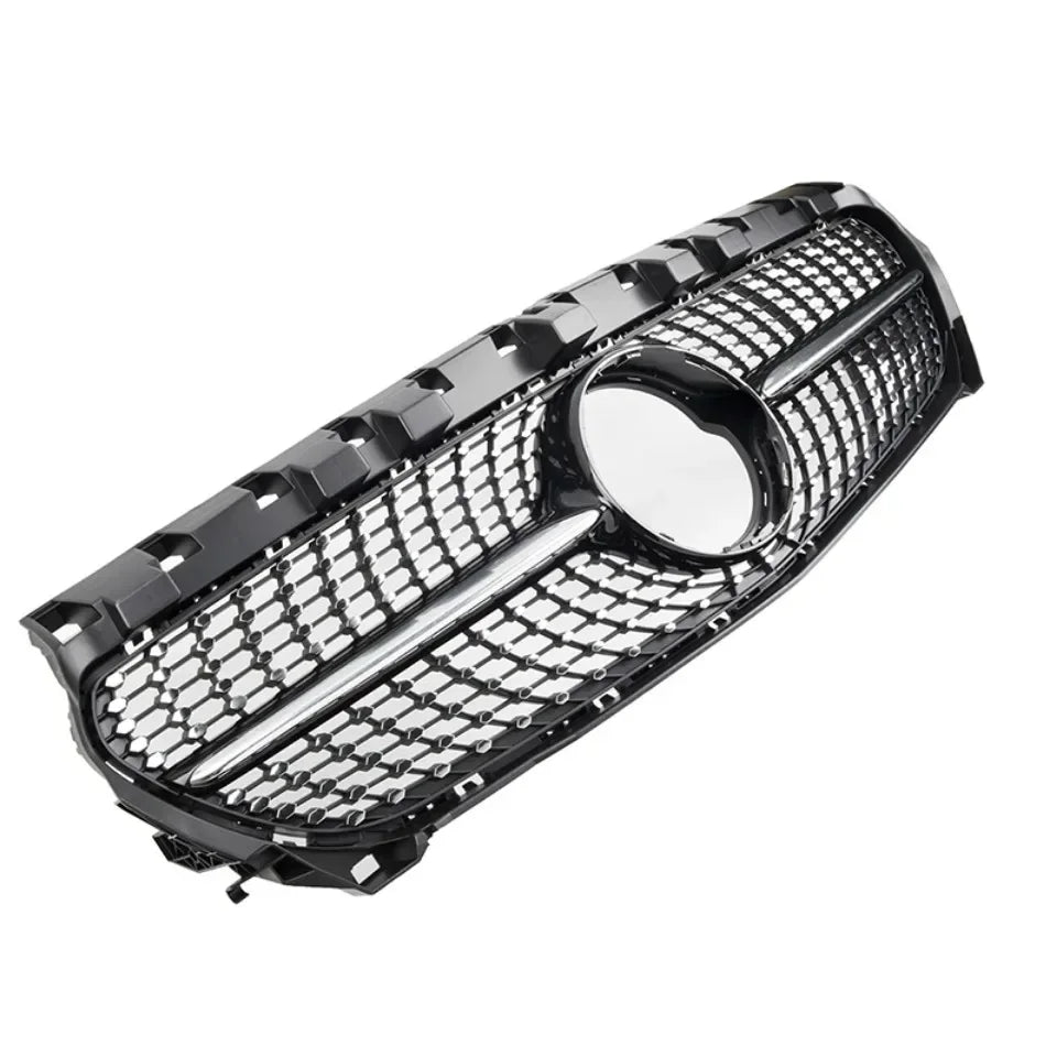 Chrome Silver AMG Style Front Bumper Grille For Mercedes Benz CLA-Class W117 2013-2019 CLA180 CLA200 CLA45 Front Grill Black
