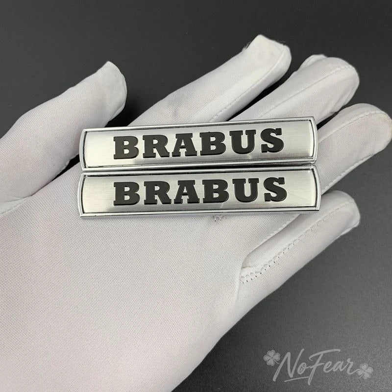 3D Metal Logo Emblem Badge Stickers For Brabus smart w204 w205 GLC G63 G65 W463 G500 G350 CLA w464 w221 w213 w206 w212 GLS