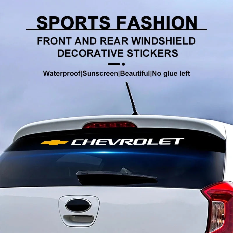 Easy Install Car Front Window Decoration Sticker CompatibleChevrolet Colorado Cruze Spark Captiva Malibu Trax Aveo Camaro Onix