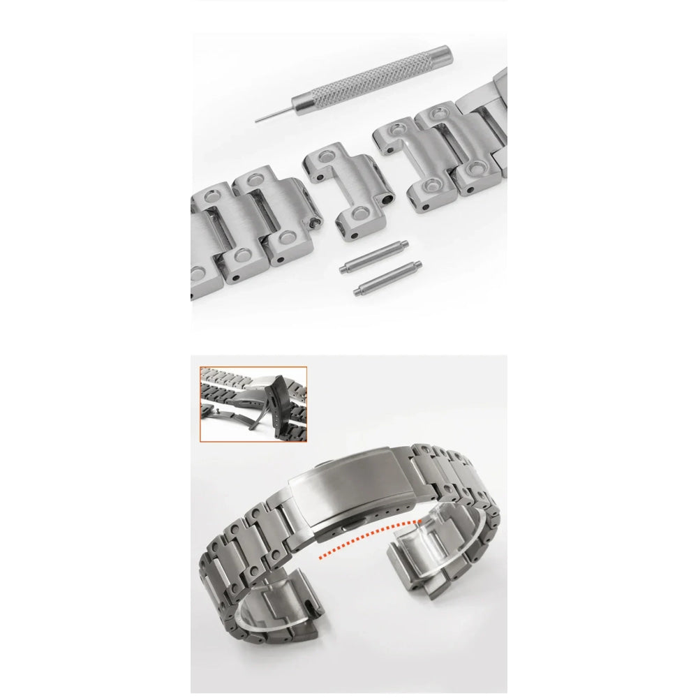 Modification Kit Titanium Case Strap for Ga-b2100 Ga 2100 Ga2110 Casioak Watchband Accessory Refit Bezel Frame No Etching Screws
