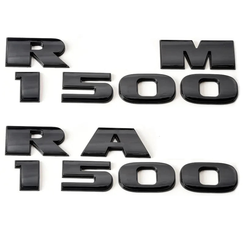 1ABS Emblem Car Stickers For Ram 1500 2500 5.7 Liter Hemi 4X4 Nameplate Charger Viper Magnum Caliber Journey Styling Accessories