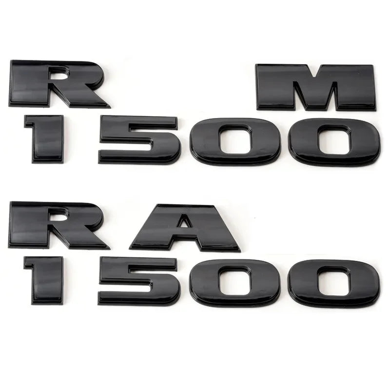 1ABS Emblem Car Stickers For Ram 1500 2500 5.7 Liter Hemi 4X4 Nameplate Charger Viper Magnum Caliber Journey Styling Accessories