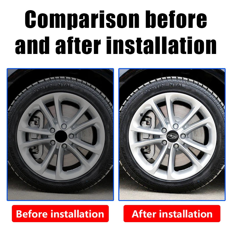 4Pcs ABS 60mm Wheel Center Cover Hub Cover Logo For Subaru WRX BRZ DRL XV STI Outback Legacy Forester Impreza Tribeca