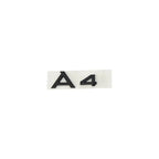 For Audi A4 2008-2017 4Ring Logo Black Car Hood Front Grill Rear Trunk Emblem Stickers A4 Mark Quarrto Sline Emblem Accessories