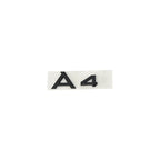 For Audi A4 2008-2017 4Ring Logo Black Car Hood Front Grill Rear Trunk Emblem Stickers A4 Mark Quarrto Sline Emblem Accessories