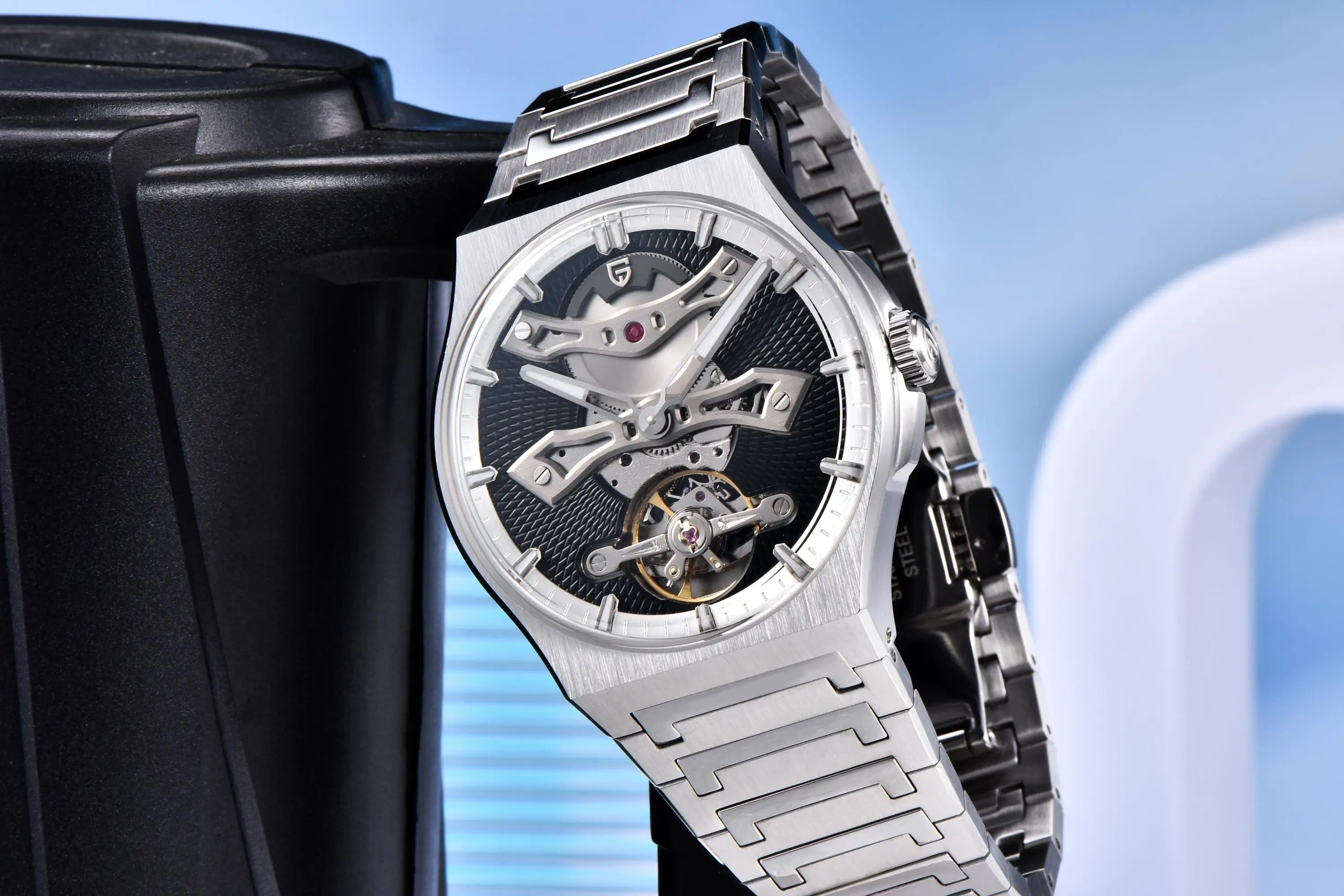 PAGANI DESIGN New 42MM Hollow Tourbillon Luxury Men Mechanical Watch Sapphire Glass Automatic Watches For Men Relojes hombres