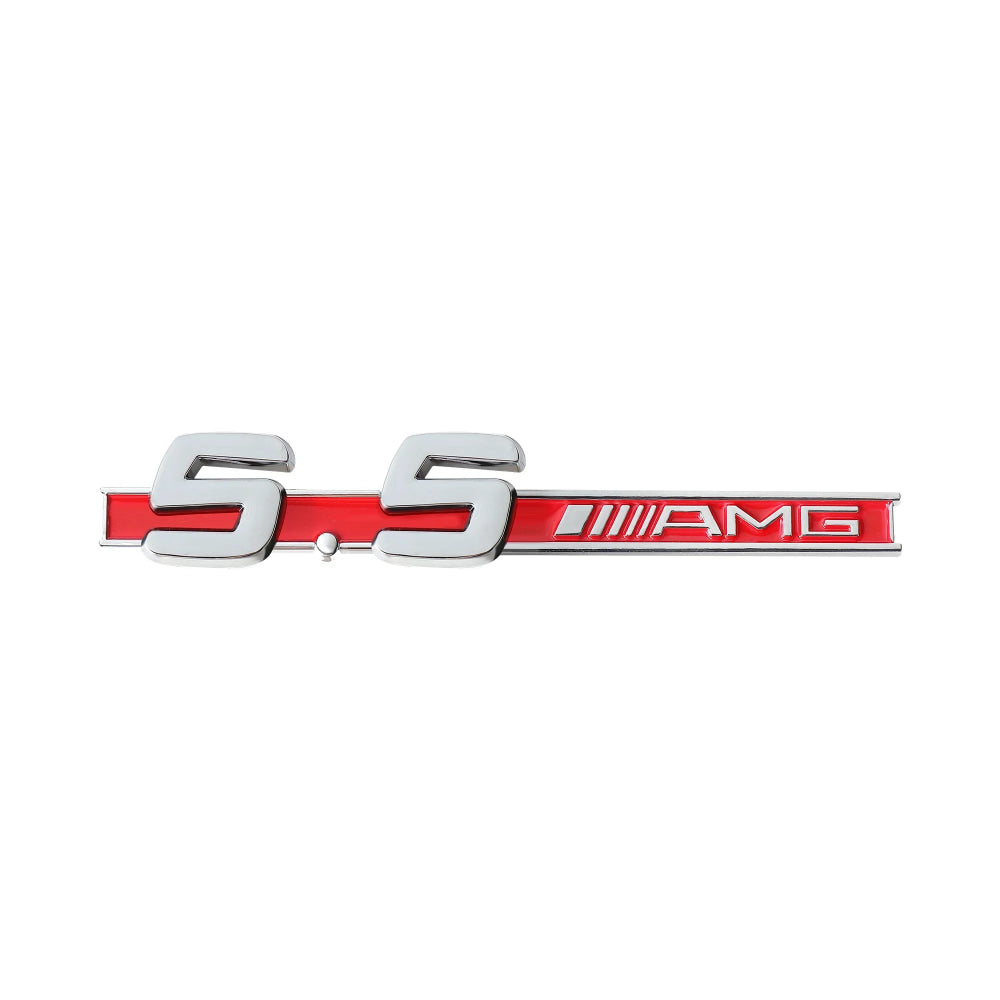 3D ABS Car Styling Logo 3.2 5.5 6.3 6.5 AMG Badge Fender Side Rear Trunk Sticker for Mercedes Benz A CLA GLC W108 W222 C180 W190
