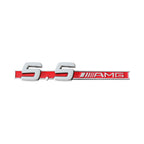 3D ABS Car Styling Logo 3.2 5.5 6.3 6.5 AMG Badge Fender Side Rear Trunk Sticker for Mercedes Benz A CLA GLC W108 W222 C180 W190