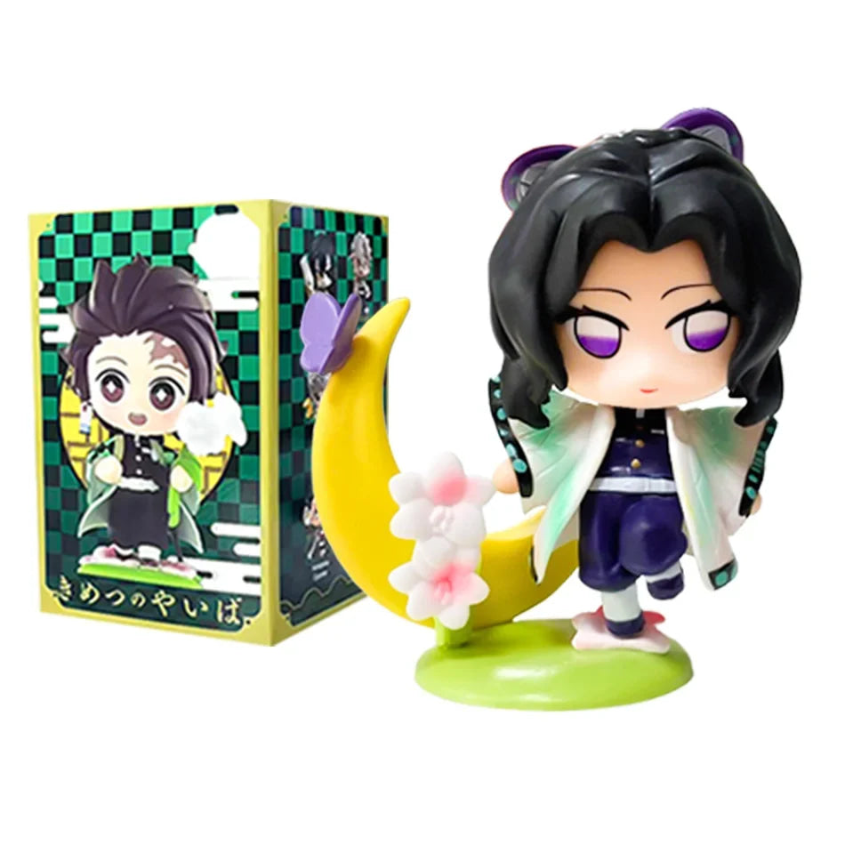 Demon Slayer Tanjiro Kamado Nezuko anime cartoon figure blind box creative personalized statue model ornament surprise gift box