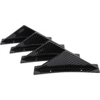 LAICY For Chevy Corvette C7 Z06 GS 14-19 Car Rear Bumper Lip Rear Diffuser Shark Fins Curved Spoiler Lip Wing Splitter 4 Fin