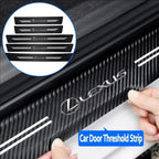 1/4/5Pcs Carbon fiber automotive parts car threshold stickers For Lexus F SPORT IS250 IS200 CT200h GS300 LS430 RX450h ERX400h