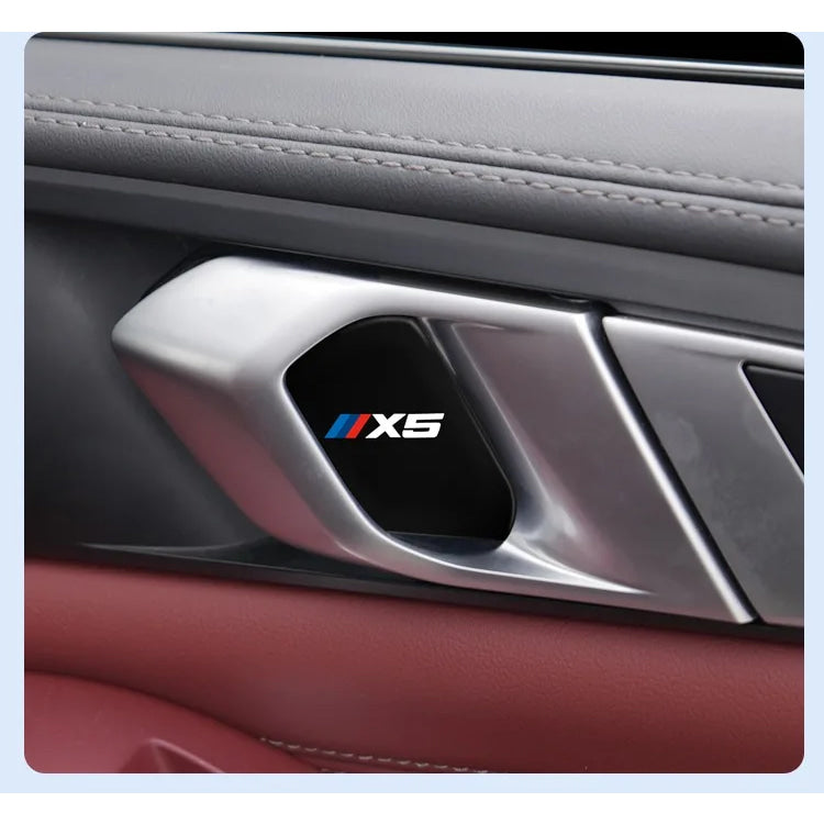 4Pcs Car Inner Door Bowl Guard Stainless Steel For BMW X5 G05 2019-2026 Car Door Handle Protective Trim Exterior Accessories