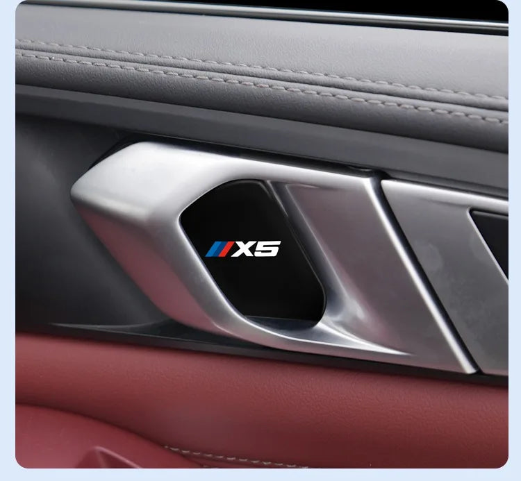 4Pcs Car Inner Door Bowl Guard Stainless Steel For BMW X5 G05 2019-2026 Car Door Handle Protective Trim Exterior Accessories