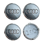 4pcs For Audi Q3 Q4 Q5 Q7 S3 S4 S5 S6 S7 TT A1 A2 A3 A4 A5 A6 A7 Q2 60mm 61mm 68mm 69mm Car Wheel Center Cap Hub Covers Badge