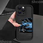 Fashions Car Pattern Silicone Phone Case For iPhone 17 16 Pro Max 15 14 11 12 13 7 8 16 Plus XS X XR Matte Shockproof Soft Cover