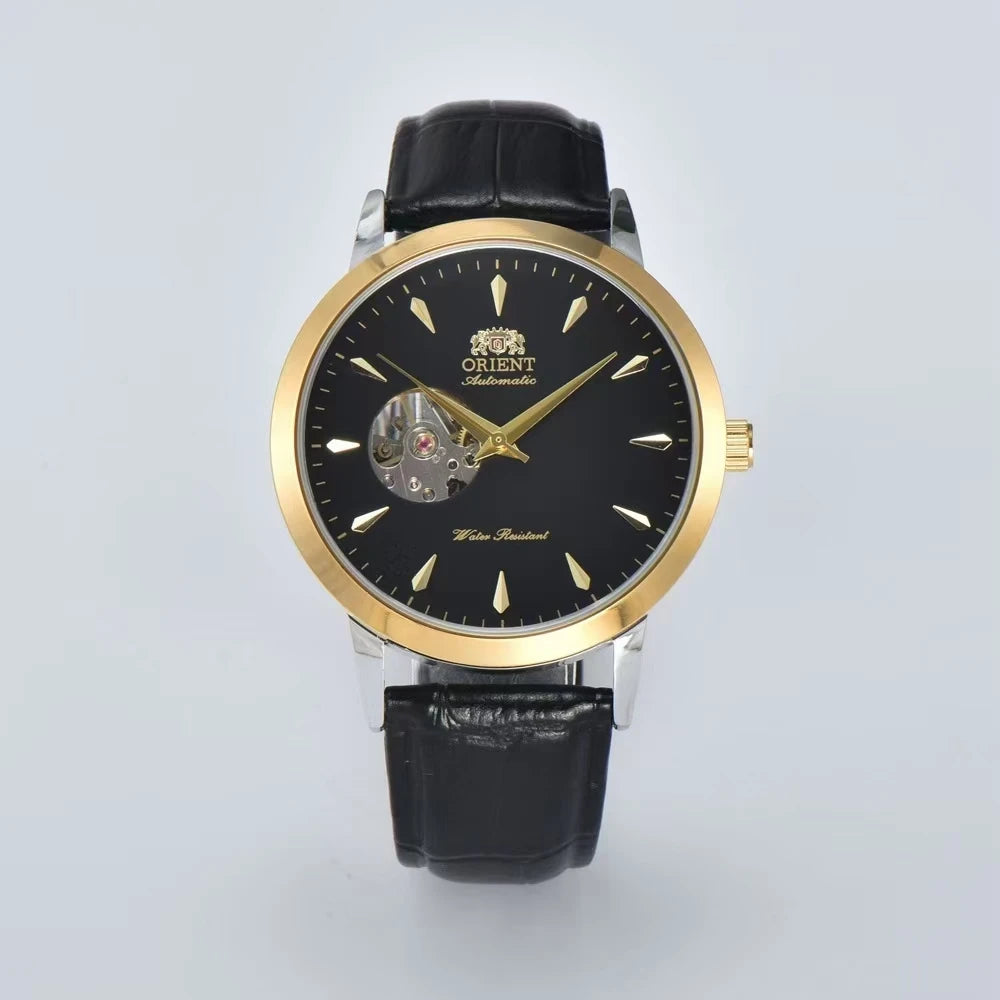 Automatic Mechanical Unisex Sports Watch Full Function World Time Waterproof Shockproof Skeleton Dial Orient