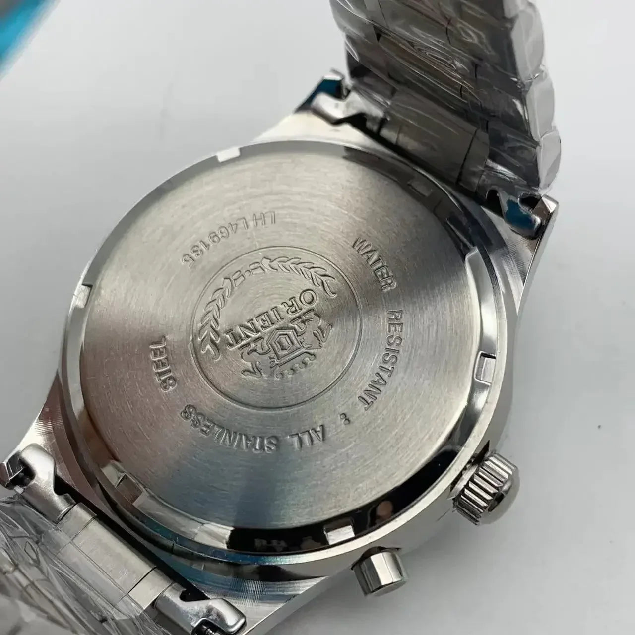 Orient Watch Mechanical Wristwatch Japanese Movement Stainless Steel Bracelet Folding Clasp with Luminescent