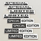 2pcs 3D Aluminum LIMITED/SPECIAL EDITION Emblem Badge Car Stickers Decal For Audi Honda Opel Toyota Mercedes Mazda Motorcycle