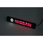 Car Decorative Lights LED Front Hood Grille Emblem Badge Decoration For Nissan Qashqai j11 j10 Juke X Trail t32 Tiida Leaf Versa