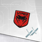 3D VIPER Car Sticker Front Grille Zinc Alloy Emblem For Charger Journey Durango Caliber Body Accessories Rear Trunk Badge Decal