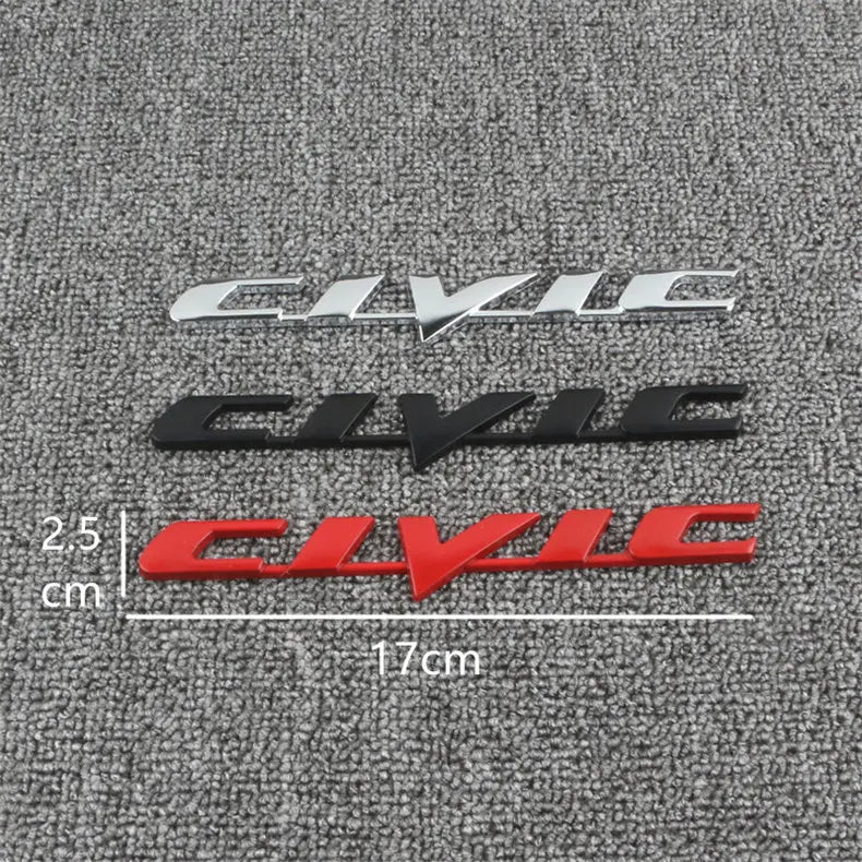 Car Emblem Decals VTEC IVTEC Metal Badge Sticker Accessories For Civic cb400 i-VTEC vfr800 cb750 Accord Odyssey CRV Pilot FIT
