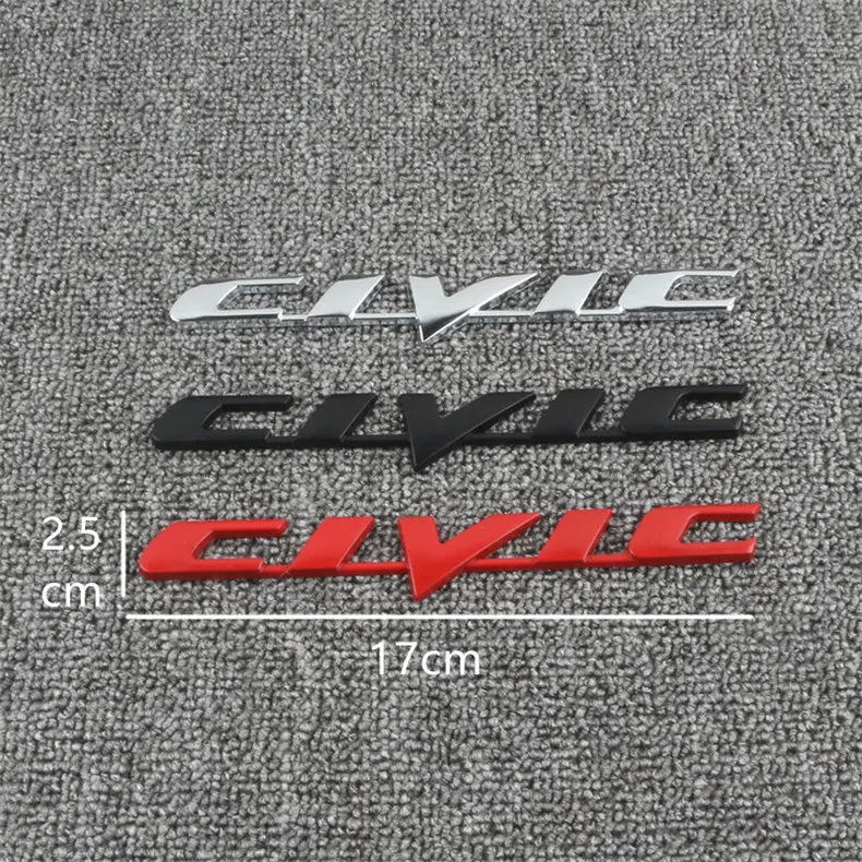 Car Emblem Decals VTEC IVTEC Metal Badge Sticker Accessories For Civic cb400 i-VTEC vfr800 cb750 Accord Odyssey CRV Pilot FIT