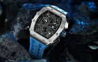 TSAR BOMBA Watch for Men Luxury Brand Tonneau Design Waterproof Clock Stainless Steel Wristwatch Fashion Rectangle Mens Watch