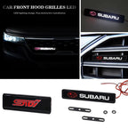 LED Car Front Grille Emblem Badge Light Decoration for Subaru STI XV WRC WRX BRZ FORESTER IMPREZA LEGACY OUTBACK Crosstrek
