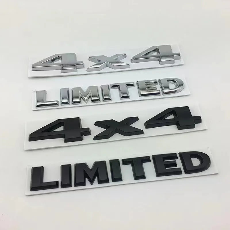 Metal Car Trunk Badge Stickers For Jeep 4X4 Limited Letters Emblem Logo Grand Cherokee Overland Compass Wrangler Accessories