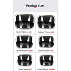 Car Hood Front Grill Rear Trunk H Emblem Logo Sticker For Honda Civic Fit Jazz Accord CRV HRV City Odyssey Passport Pilot Vezel