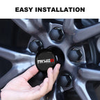 For Nismo Nissan Almera Tiida Sunny QASHQAI Skyline Juke X-TRAI 4pcs 56/60mm Car Wheel Center Covers Badge Hub Cap Accessories