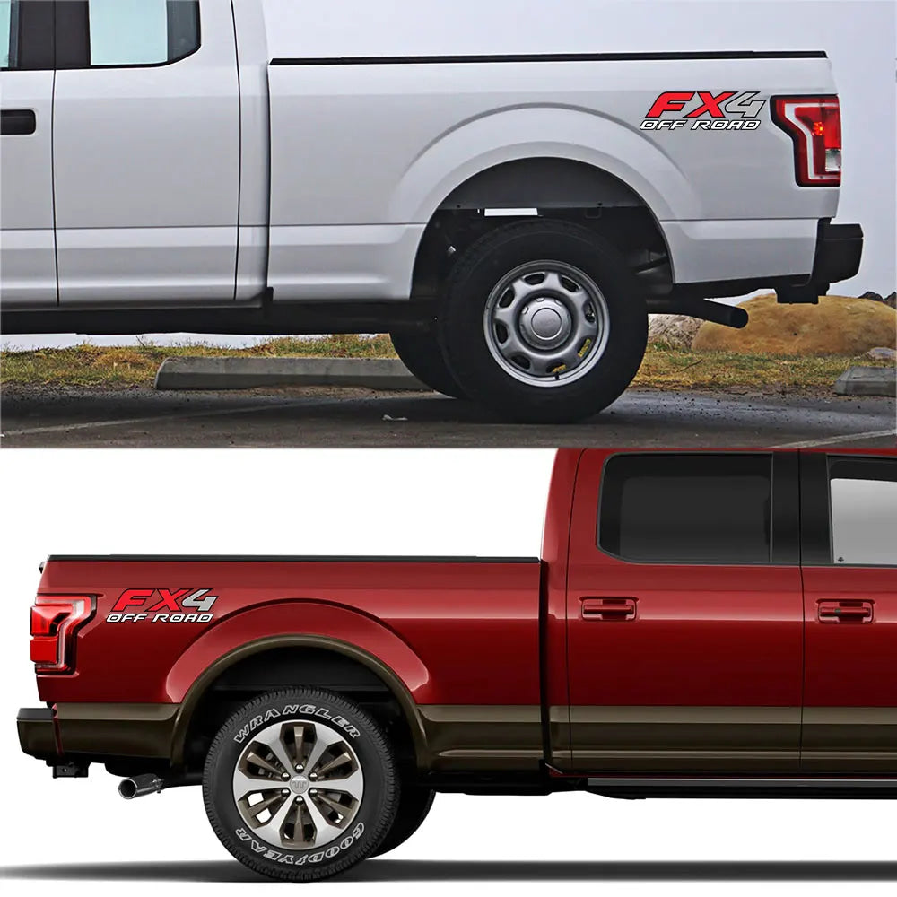 FX4 Off Road Car Sticker For Ford Ranger Raptor F150 Mitsubishi L200 Isuzu Dma Nissan NAVARA Toyota Hilux Pickup Car Accessories