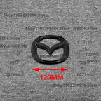 Car Front Grille Badge Trunk Emblem For 2014 15 16 17 18 19 Mazda 6 black Carbon steering wheel Rear Body Decal Accessories