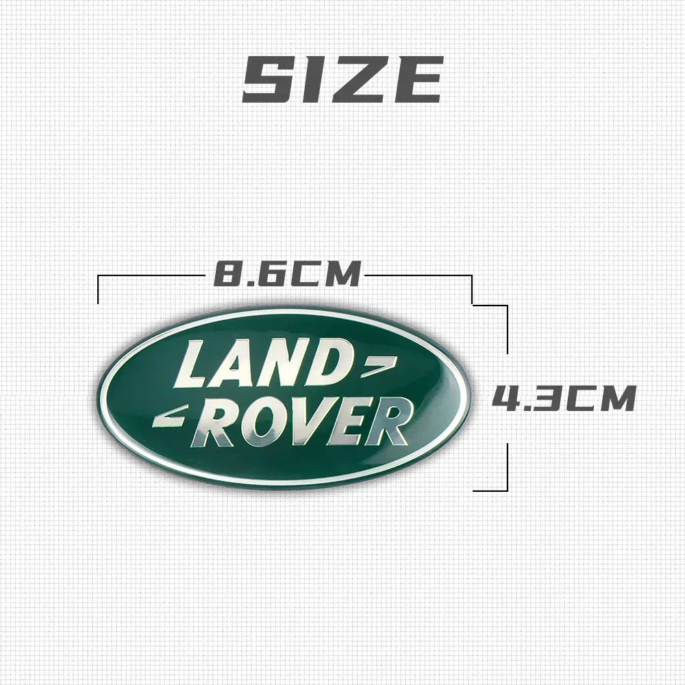 Car Front Grille Emblem Sticker 3D Aluminium Logo Decor Badge For Land Rover Range Rover Sport SVR Discovery Velar L322 L320 P38