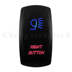 Waterproof 5 Pins SPST On/Off Rocker Switch Blue & Red Led 20A/12V 10A/24V Toggle Switch GPS for Cars,Trucks, RVs, Boats