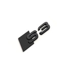 For AUDI S3 2010-2020 Car Front Grille Replace Emblem ABS Glossy Black Rear Badge Modified Sticker 4Ring Logo Sline Decoration